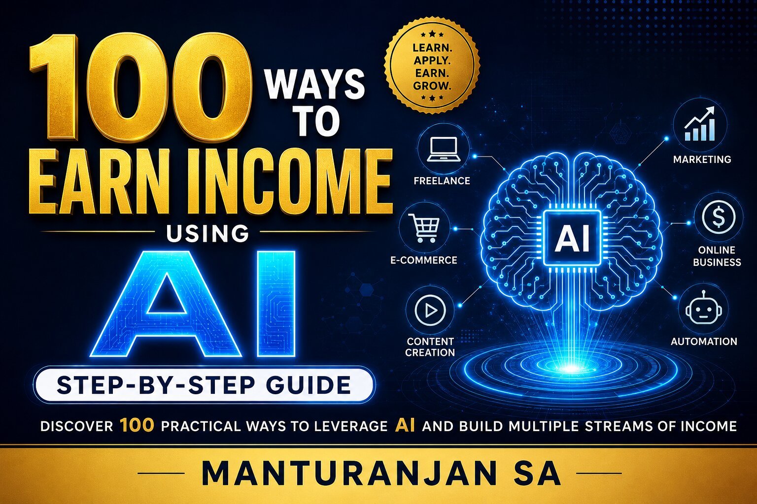 100 Ways to Earn Income Using AI Step-by-Step Guide