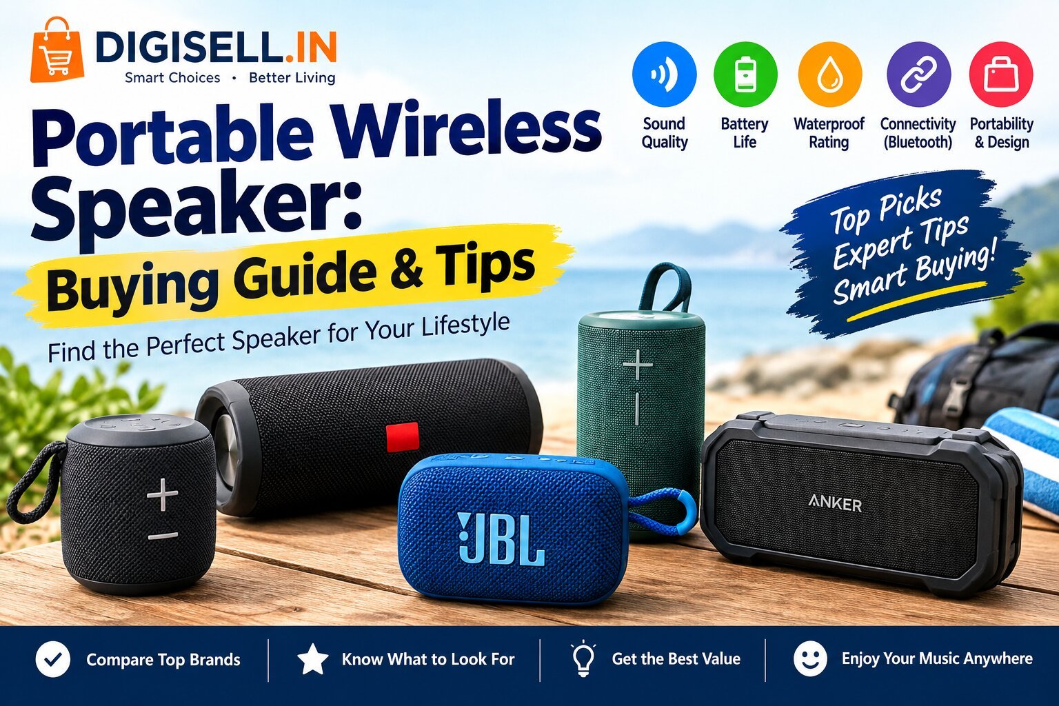 Portable Wireless Speaker: Buying Guide & Tips